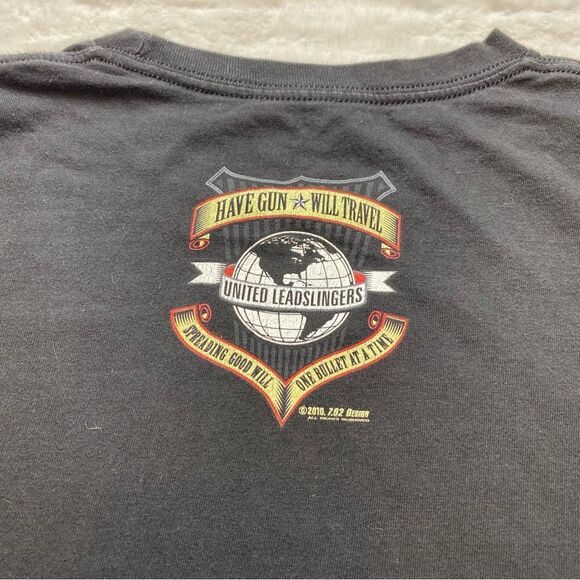 7.62 Design Black "Have Gun Will Travel" T-Shirt Size Large - Picture 5 of 8